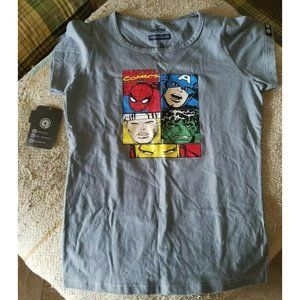 New Marvel Comics T-Shirt kids Small  superheroes NWT